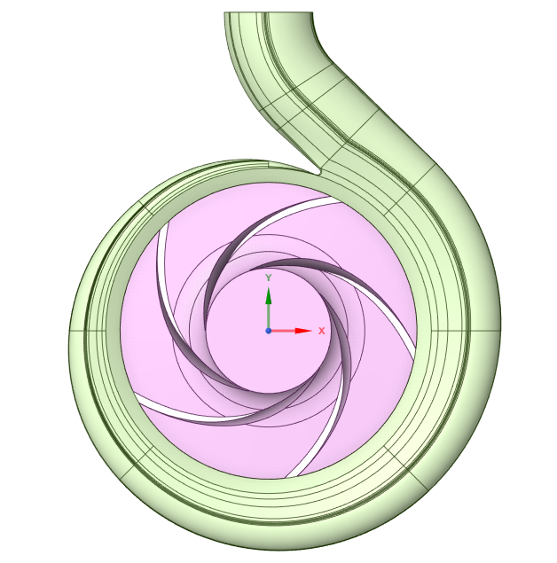 泵三维模型2:单级单吸离心泵